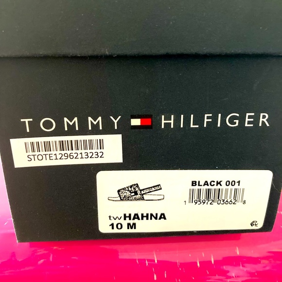 [#1013] TOMMY HILFIGER | TwHahna Faux Fur Slingback Sandals | Black | 10 | NIB - Picture 5 of 6